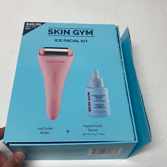 Skin Gym Ice Facial Kit With Coolie Roller In Box and Hydra-Youth Serum New - Picture 1 of 5